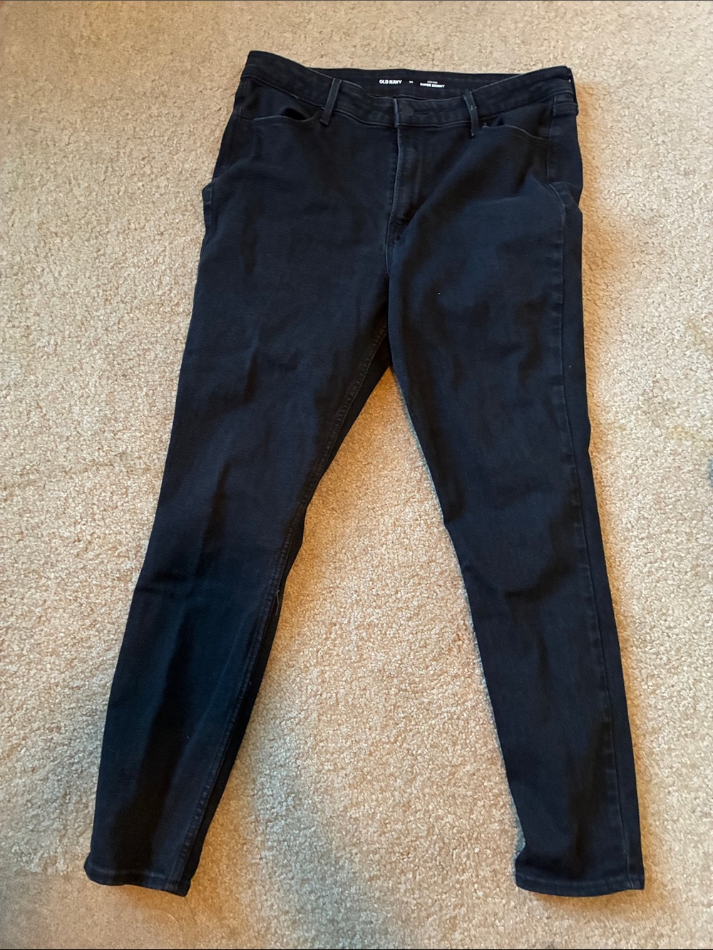 Old Navy Black Women's Skinny Jeans - Stretch Fit